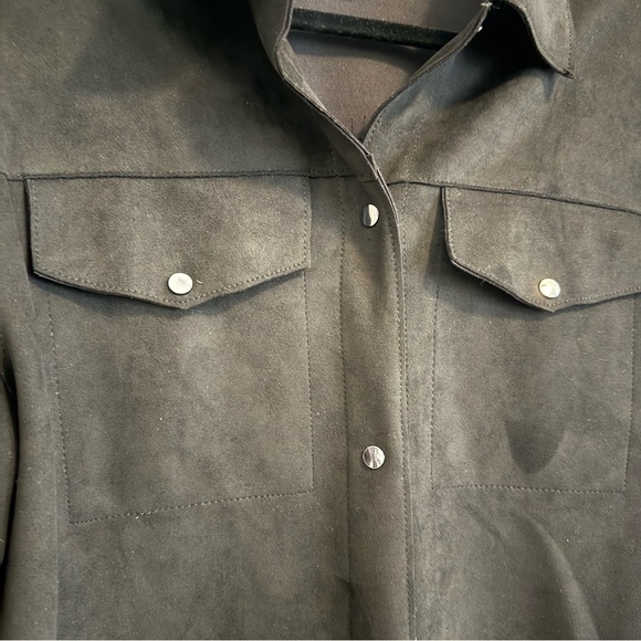 Truth by Republic Black Suede Shacket - Picture 4 of 5